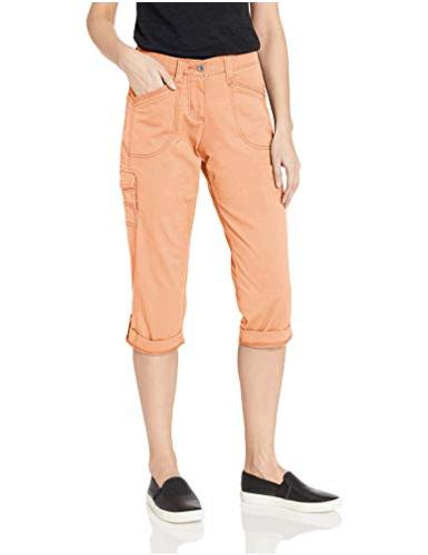 lee women's petite flex to go cargo capri pant