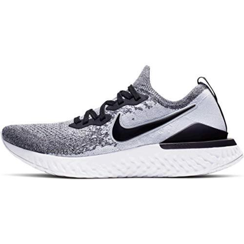 Nike Epic React Flyknit 2 Men's Running, White/Black/Pure Platinum ...