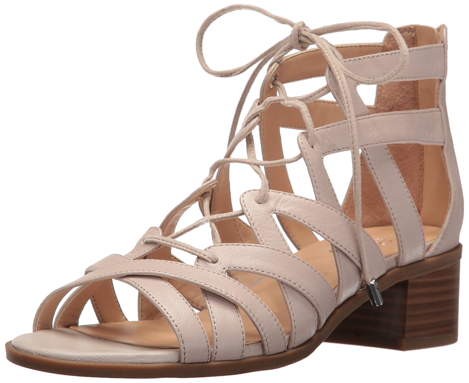 Franco Sarto Womens Ocean Leather Open Toe Casual Strappy Satin Taupe Size 90 Franco Sarto Womens Ocean Leather Open Toe Casual Strappy Satin Taupe Size 90