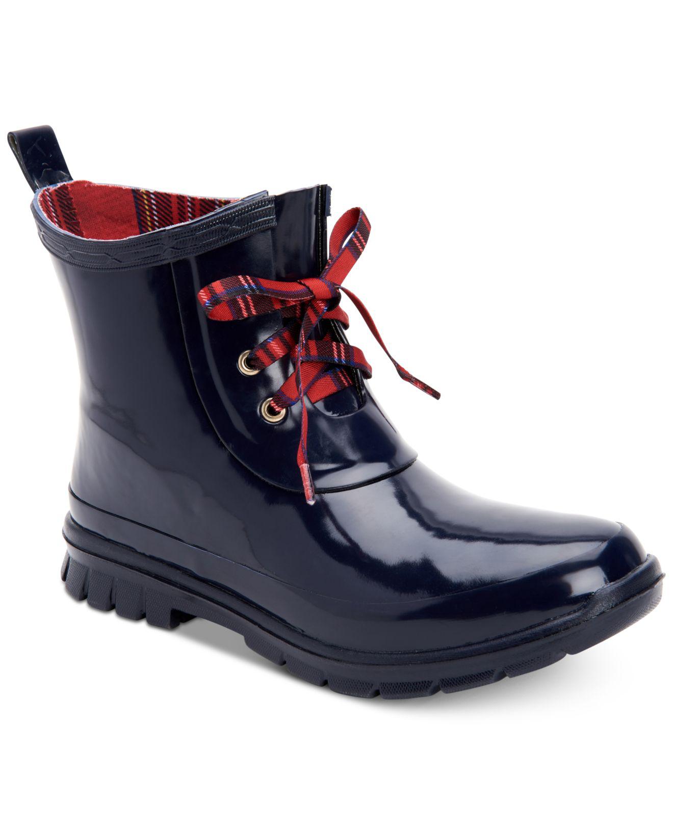 Charter Club Womens Traynor Closed Toe Ankle Rainboots Navy Size 9 0 