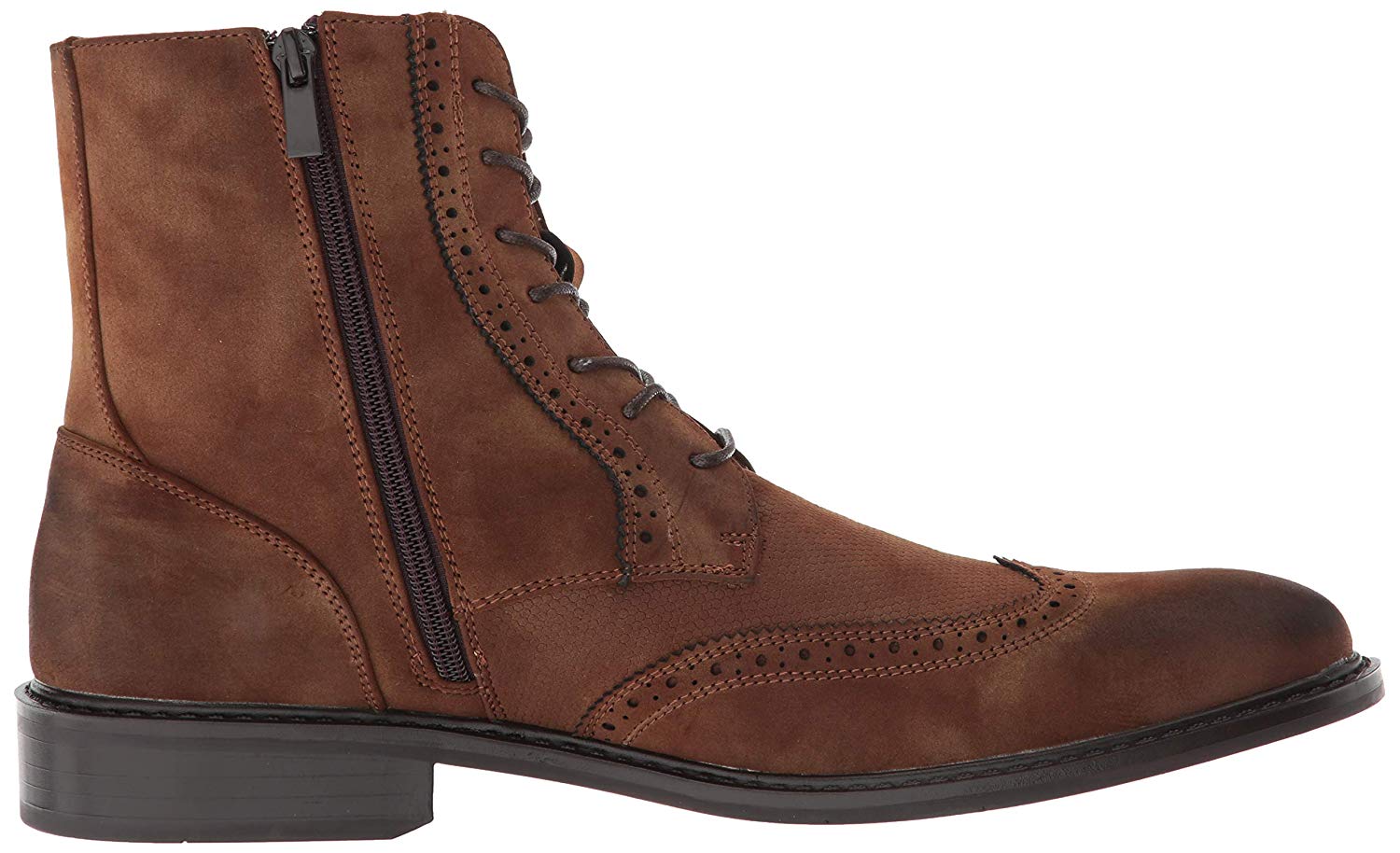 Unlisted by Kenneth Cole Mens Buzzer Boot Leather Almond Toe, Tan, Size ...