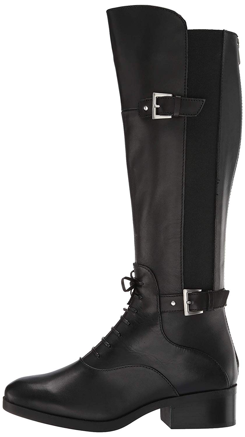 ADRIENNE VITTADINI Women's Moshiko Equestrian Boot, Black, Size 6.0 ...