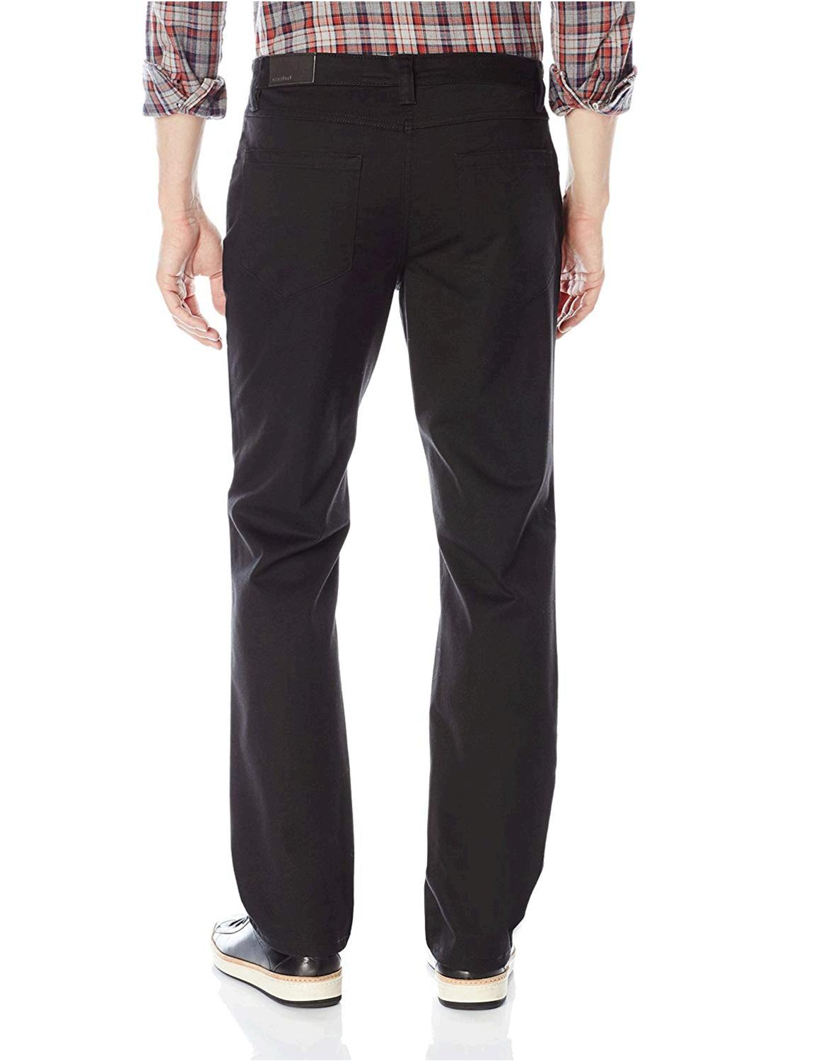 Van Heusen Men's Flex Slim Fit 5 Pocket Pant, Black, 42W, Black, Size
