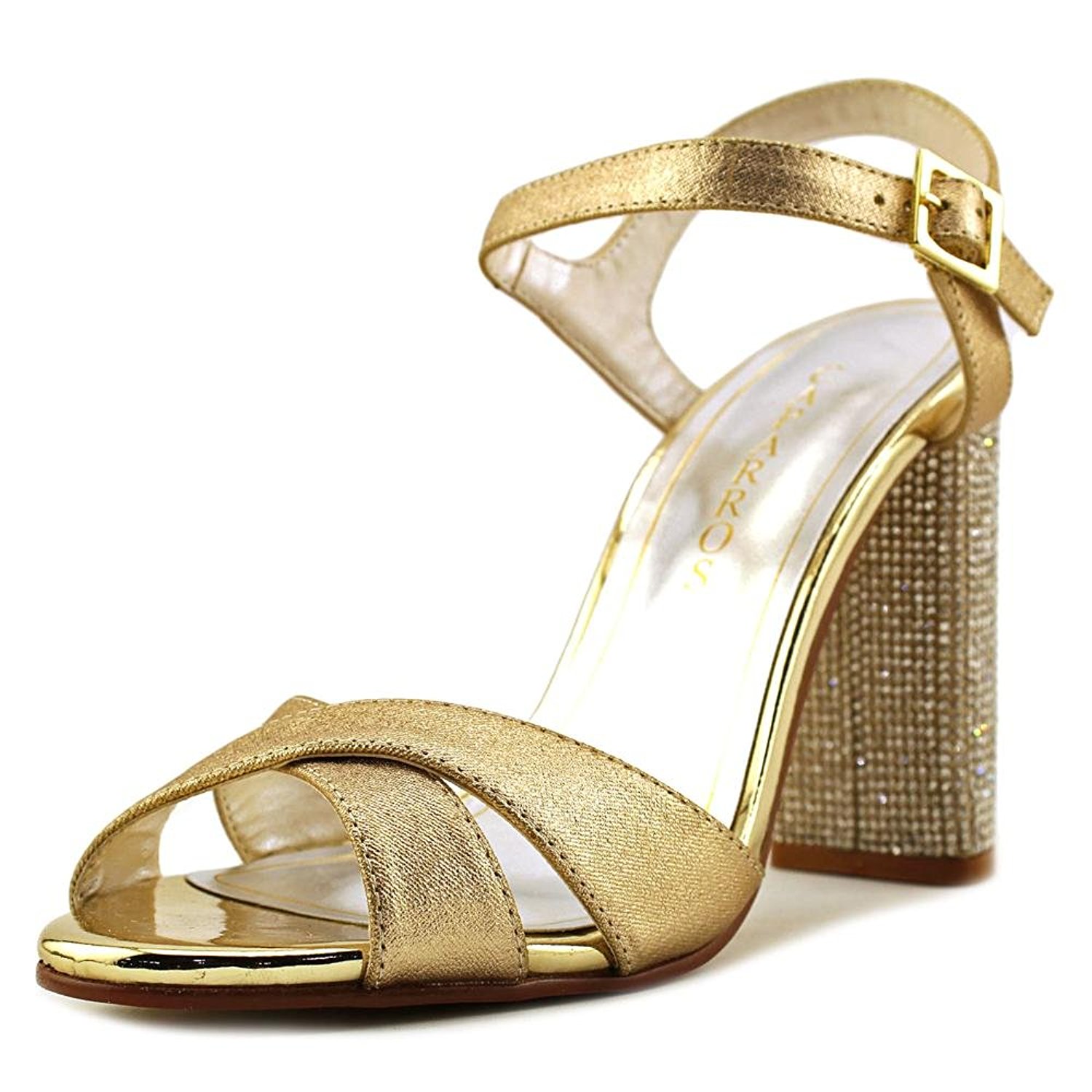 Caparros Womens hayley Open Toe Special Occasion Ankle Gold Metallic Size 70 Caparros Womens hayley Open Toe Special Occasion Ankle Gold Metallic Size 70