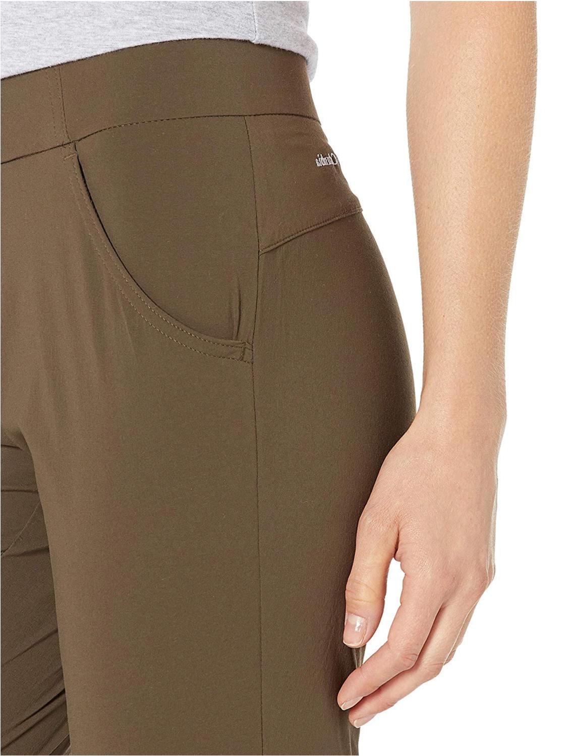 Columbia Women's Anytime Casual Pull On Pant,, Olive Green, Size Medium