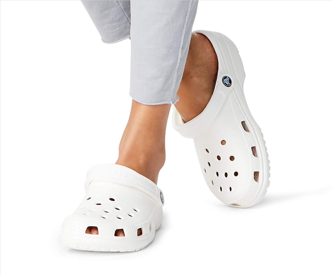 gray womens crocs