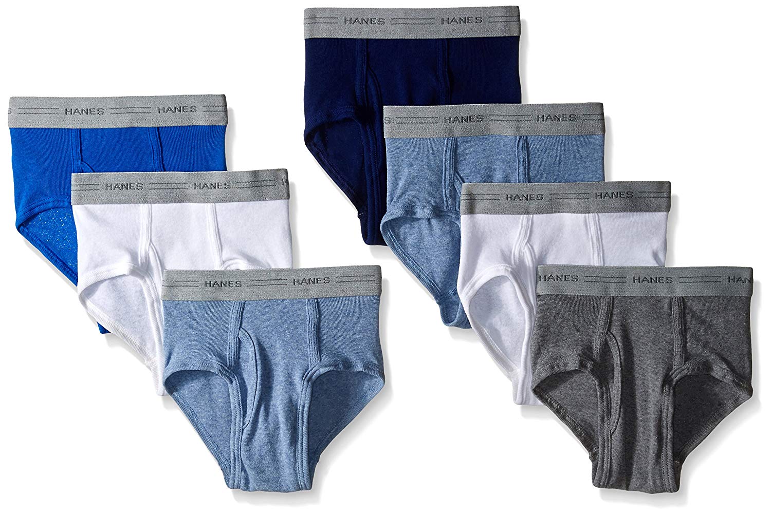 Hanes Boys' 7-Pack Dyed Briefs, Assorted, Large, Assorted, Size Medium ...