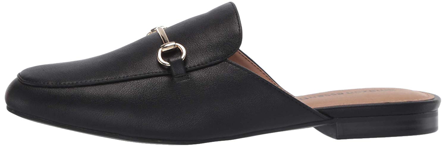 buckle mule shoes