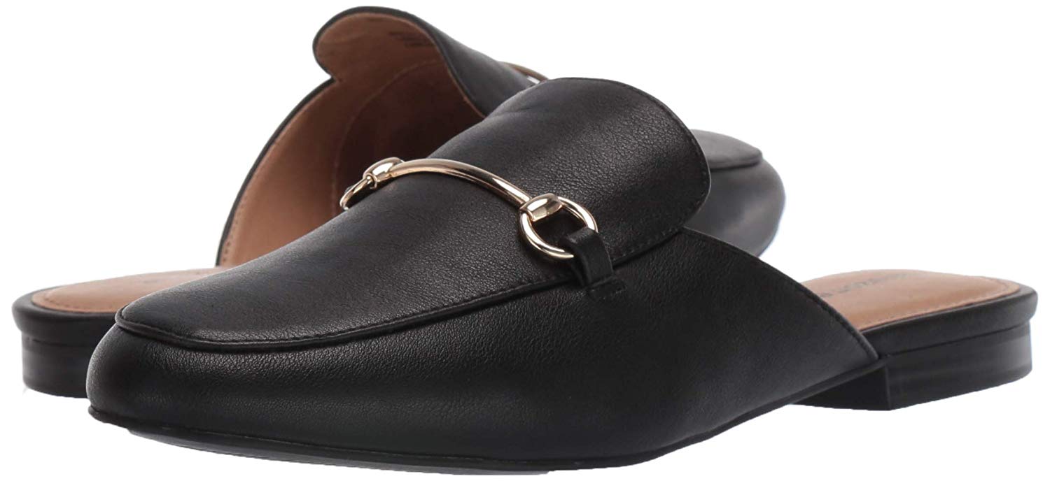 buckle mule shoes