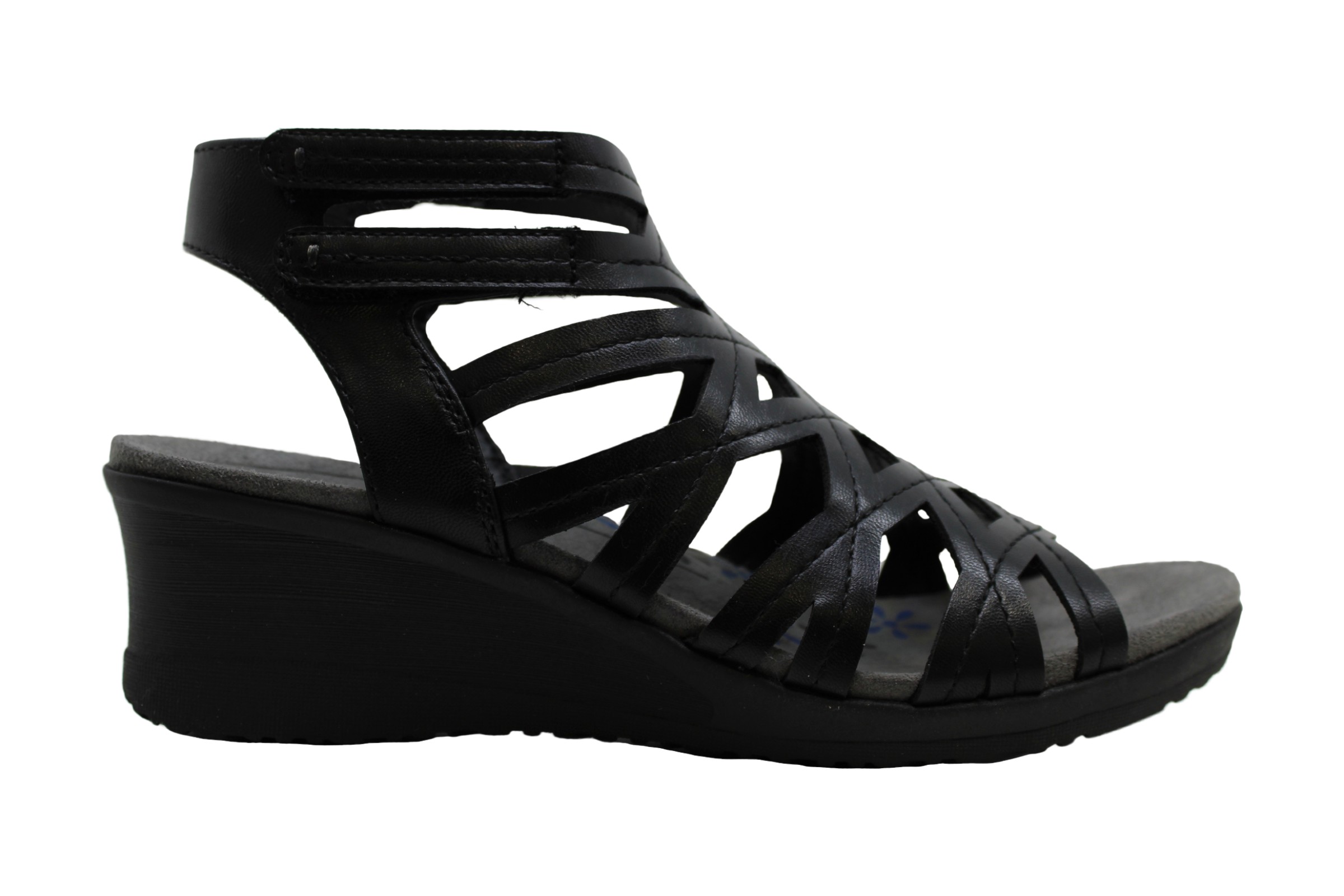 Bare Traps Womens Trella Open Toe Casual Ankle Strap Sandals Black Size 55 C8 825443965828 Ebay