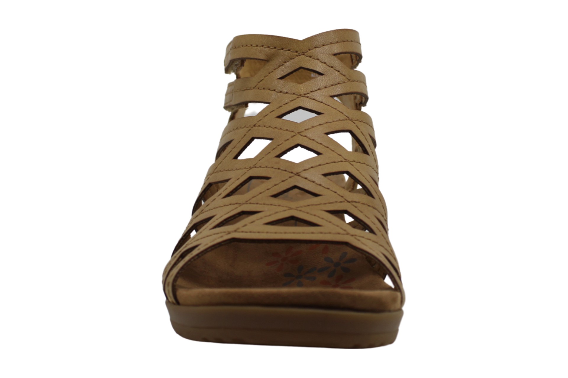 Bare Traps Womens Trella Open Toe Casual Ankle Strap Sandals Brown 1 Size 95 Ebay