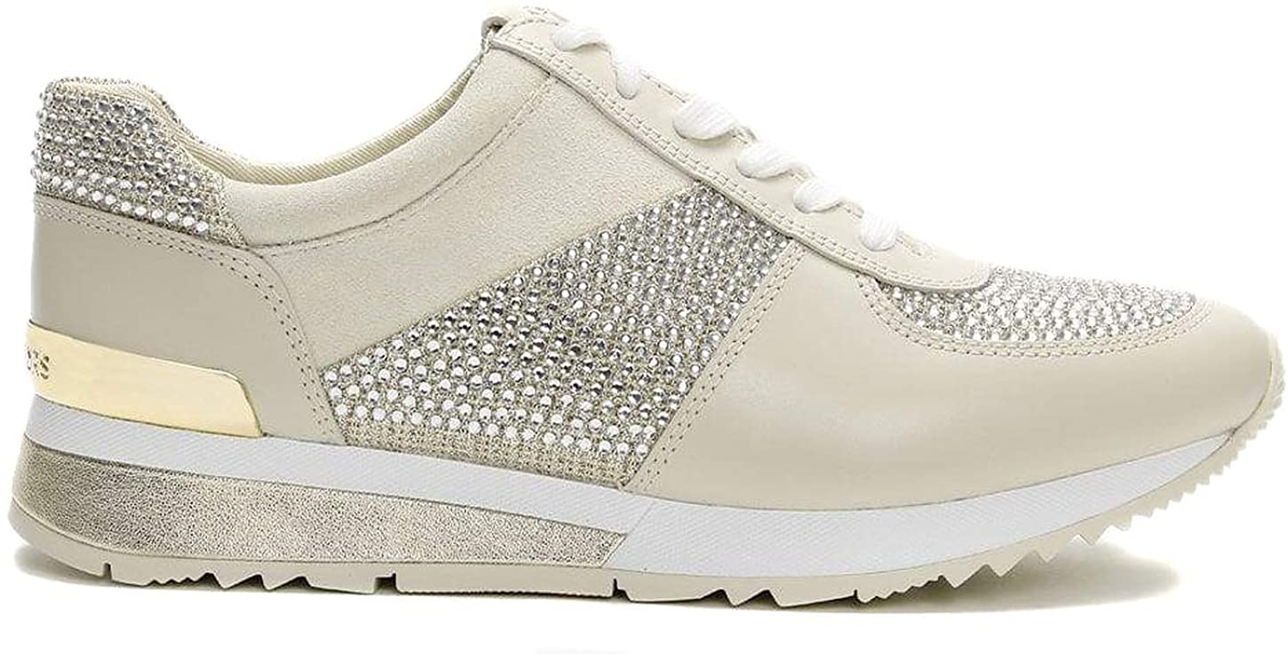 michael kors allie trainer sneakers black and gold