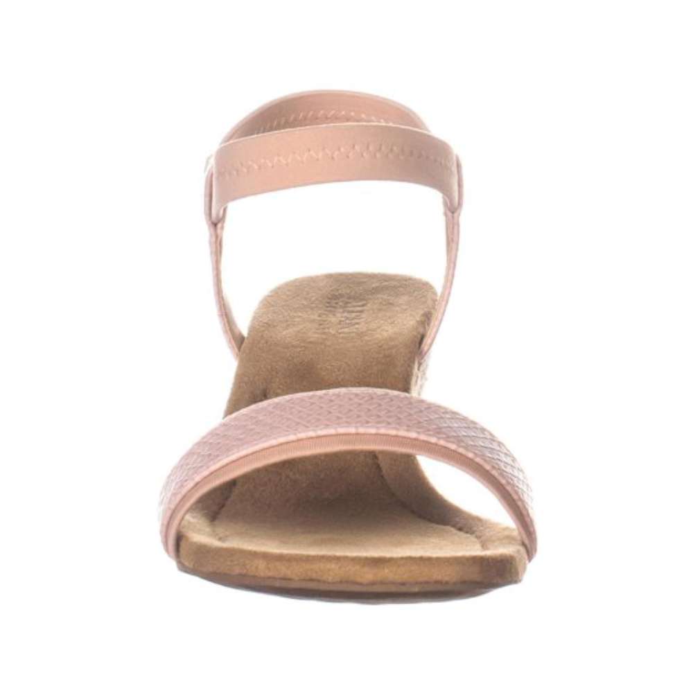 pink leather sandals flat