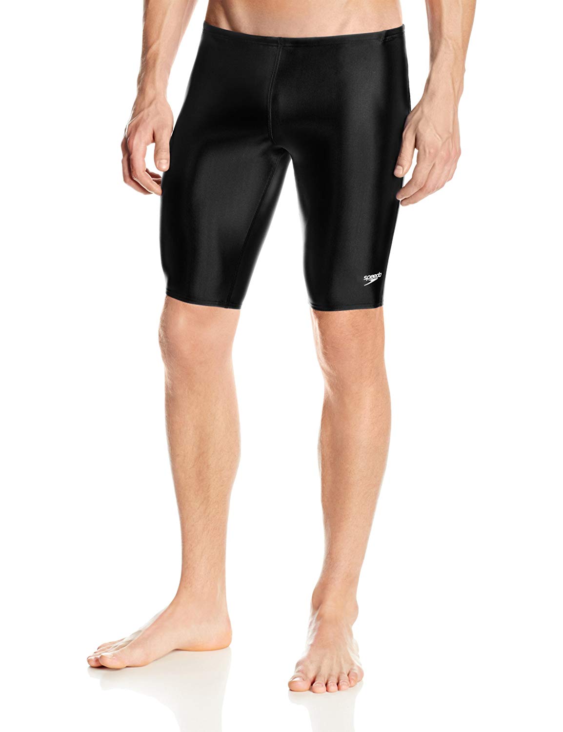 Speedo Men and Boys' Pro LT Jammer Swimsuit, Black, 32, Speedo Black
