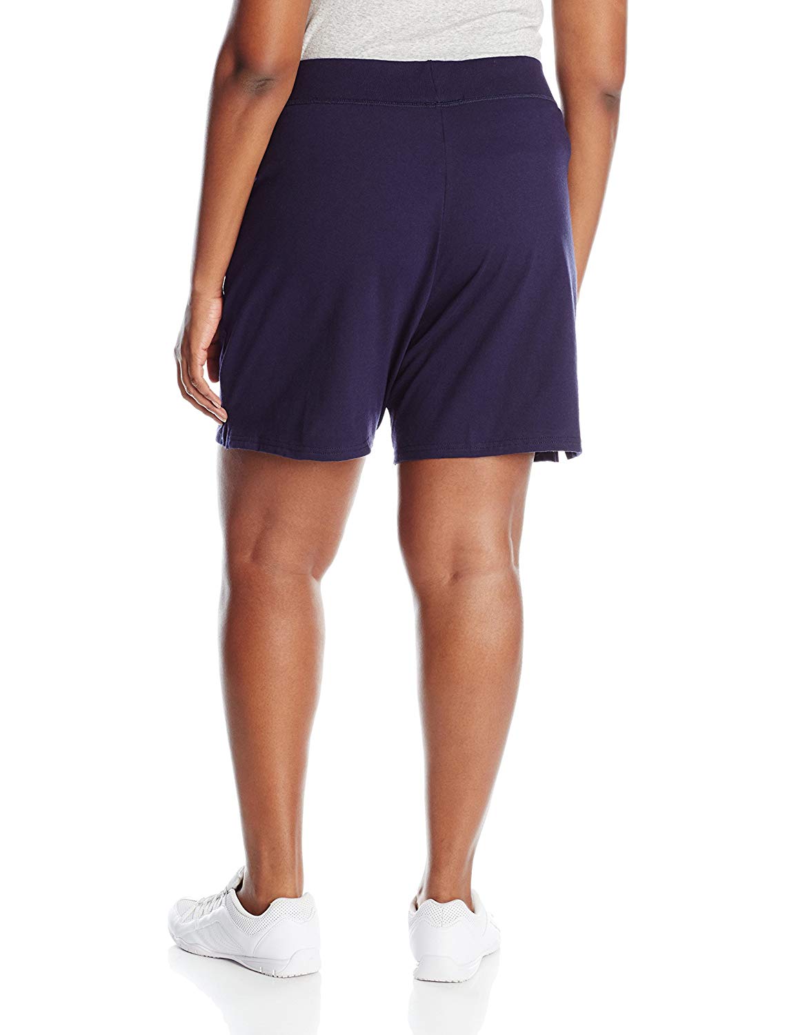 Just My Size Women's Plus Cotton Jersey Pull-On Shorts - 1X Plus, Navy ...