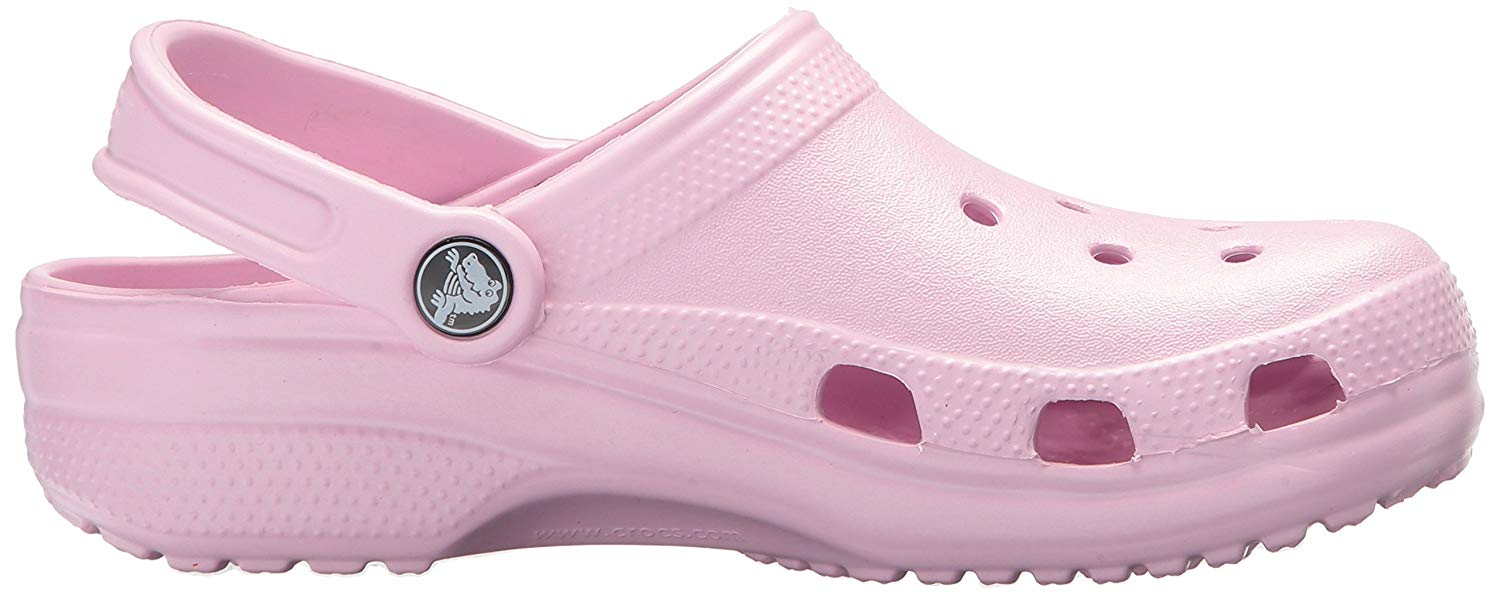 Crocs Womens Classic Closed Toe Ankle Strap Clogs, Ballerina Pink, Size ...