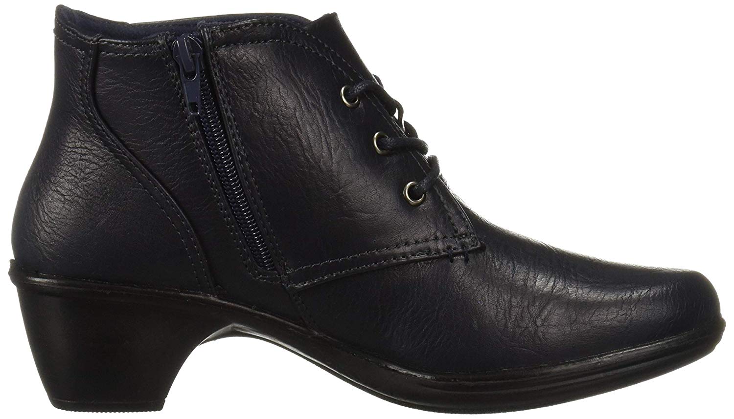 Easy Street Womens 30-9137 Round Toe Ankle Fashion Boots, Navy, Size 7. ...