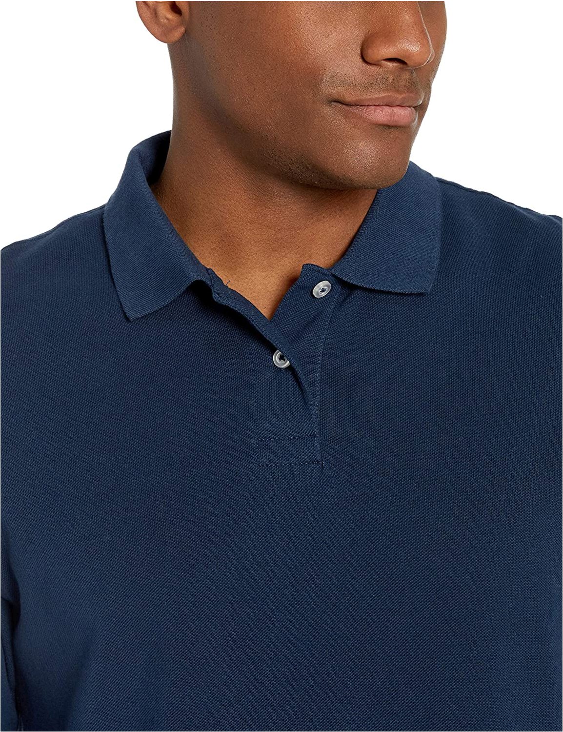 Amazon Essentials Men's Regular-fit Cotton Pique Polo Dress Blue Size X ...