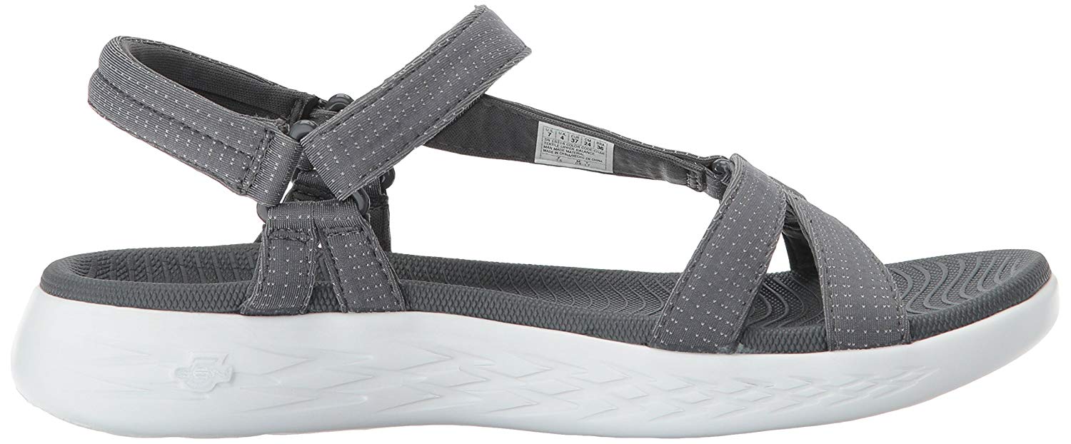 Skechers Womens brilliancy Open Toe Casual Sport Sandals, Charcoal, Size 1L5J | eBay
