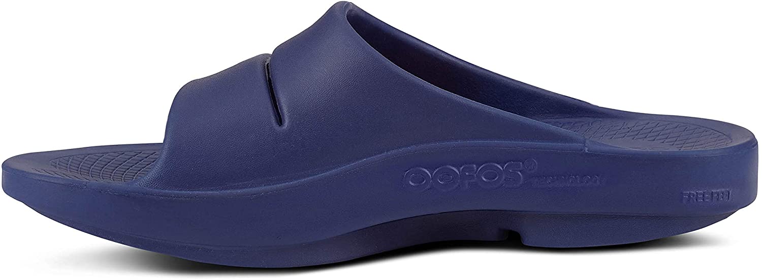 OOFOS Mens Ooahh Slip On Casual Mules, Navy Sport, Size 10.0 lKd5 | eBay