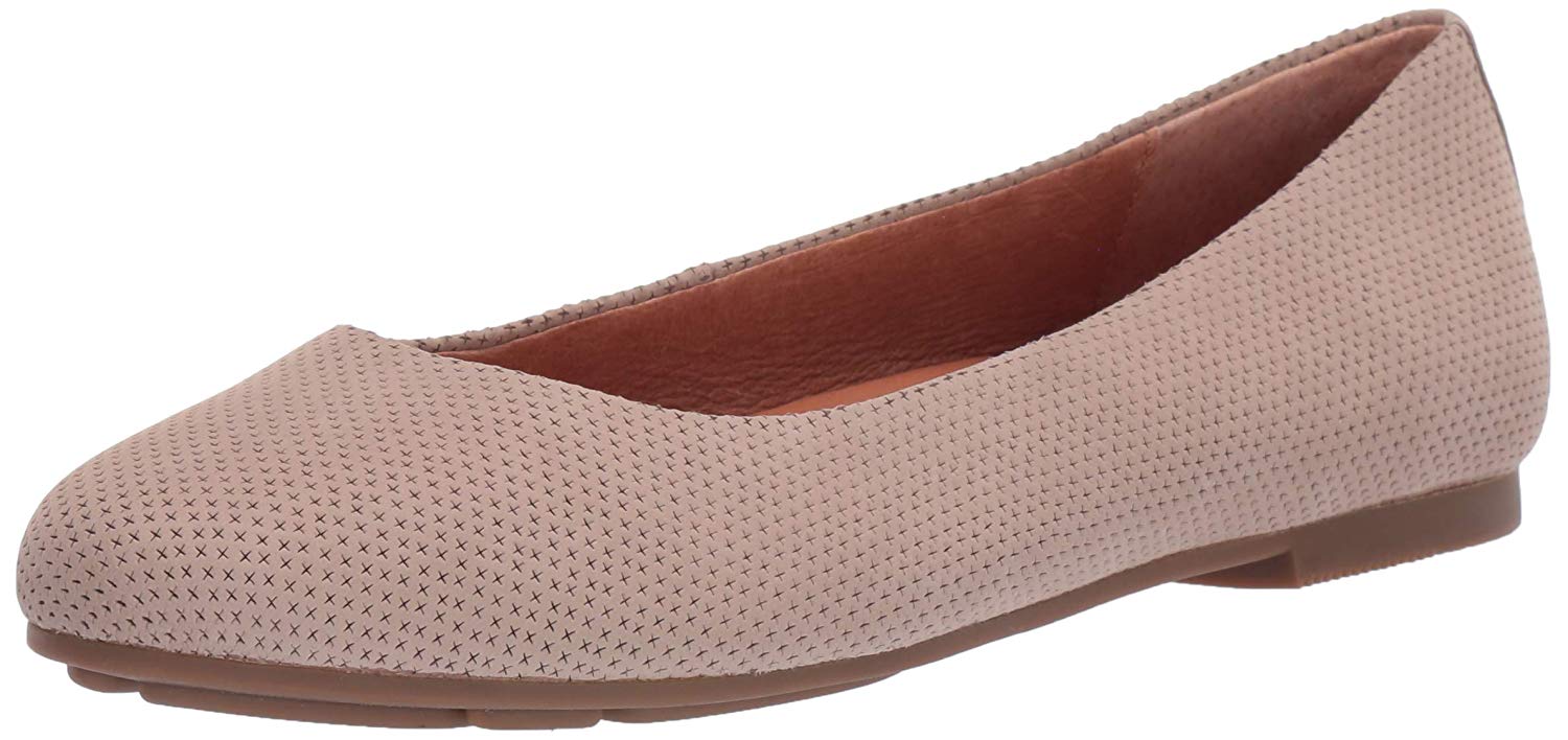 Gentle Souls Women's Eugene 2 Perf Ballet Flat Loafer, Mushroom, Size 5 ...