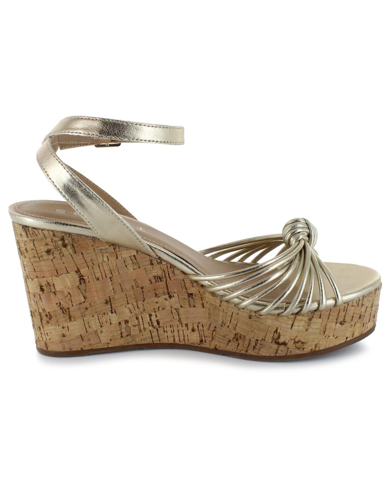 ESPRIT Womens vivianne Open Toe Casual Platform Sandals, Gold, Size 8.0 | eBay