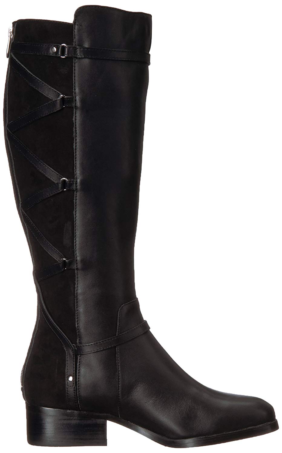 Size 11.0 Black ADRIENNE VITTADINI Womens Mickey Closed Toe Knee High Fashion