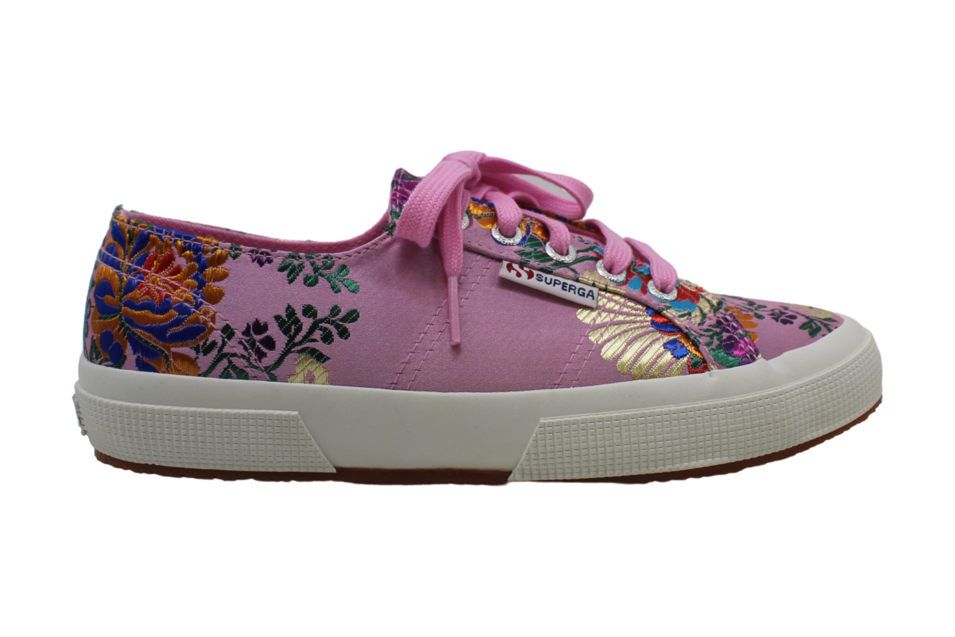 Superga Womens Satinjacquardflowerw Sneaker
