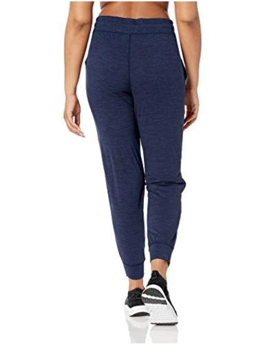 Essentials Women's Brushed Tech Stretch Jogger, Navy Spacedye, Size ...