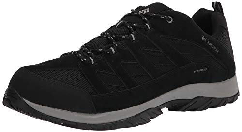 Columbia Men's Crestwood Waterproof Hiking Shoe, Black/Columbia Grey ...