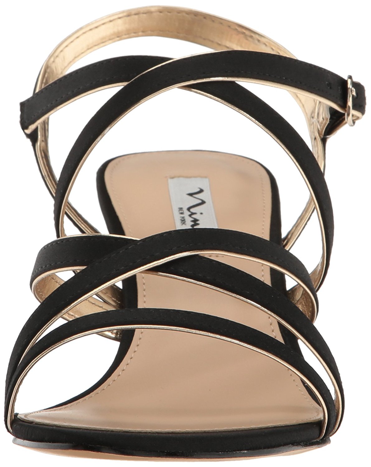 nina genaya strappy evening sandals taupe