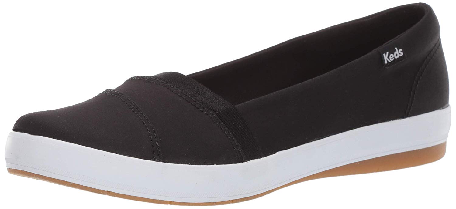 Keds Women's Carmel Twill Slip On Shoe, Black, Size 8.0 Sk4t ...