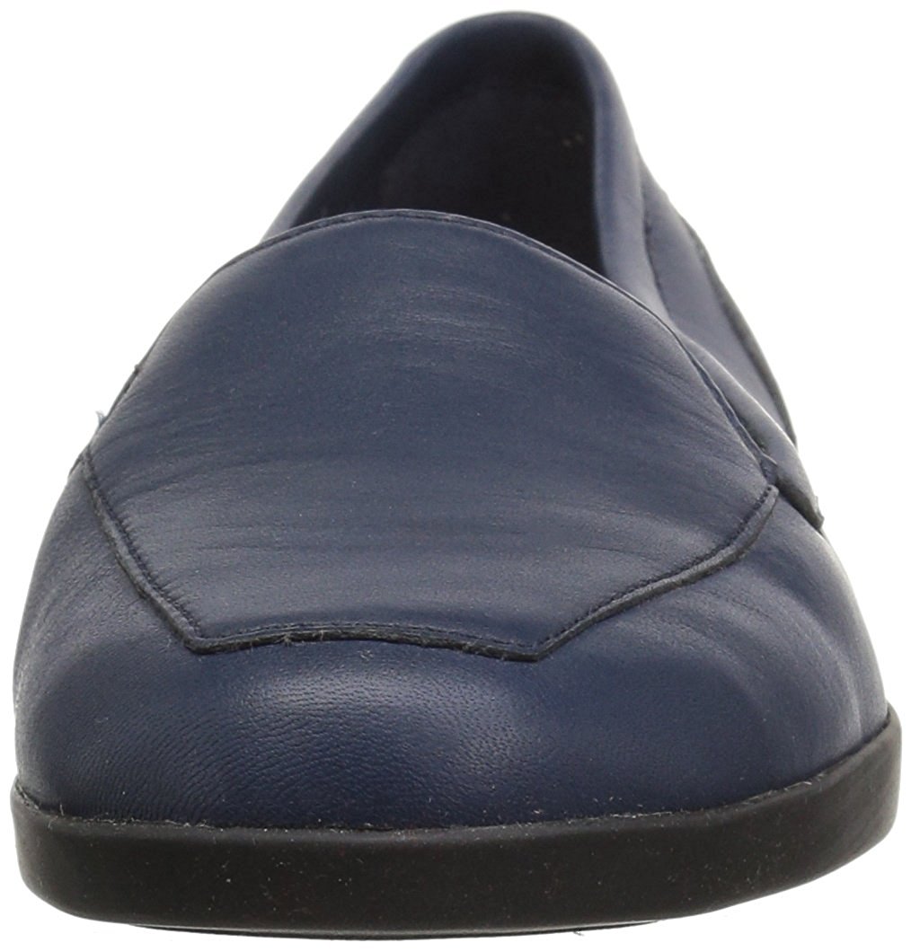 Easy Spirit Womens Devitt Leather Closed Toe Loafers, Navy, Size 8.5 ...