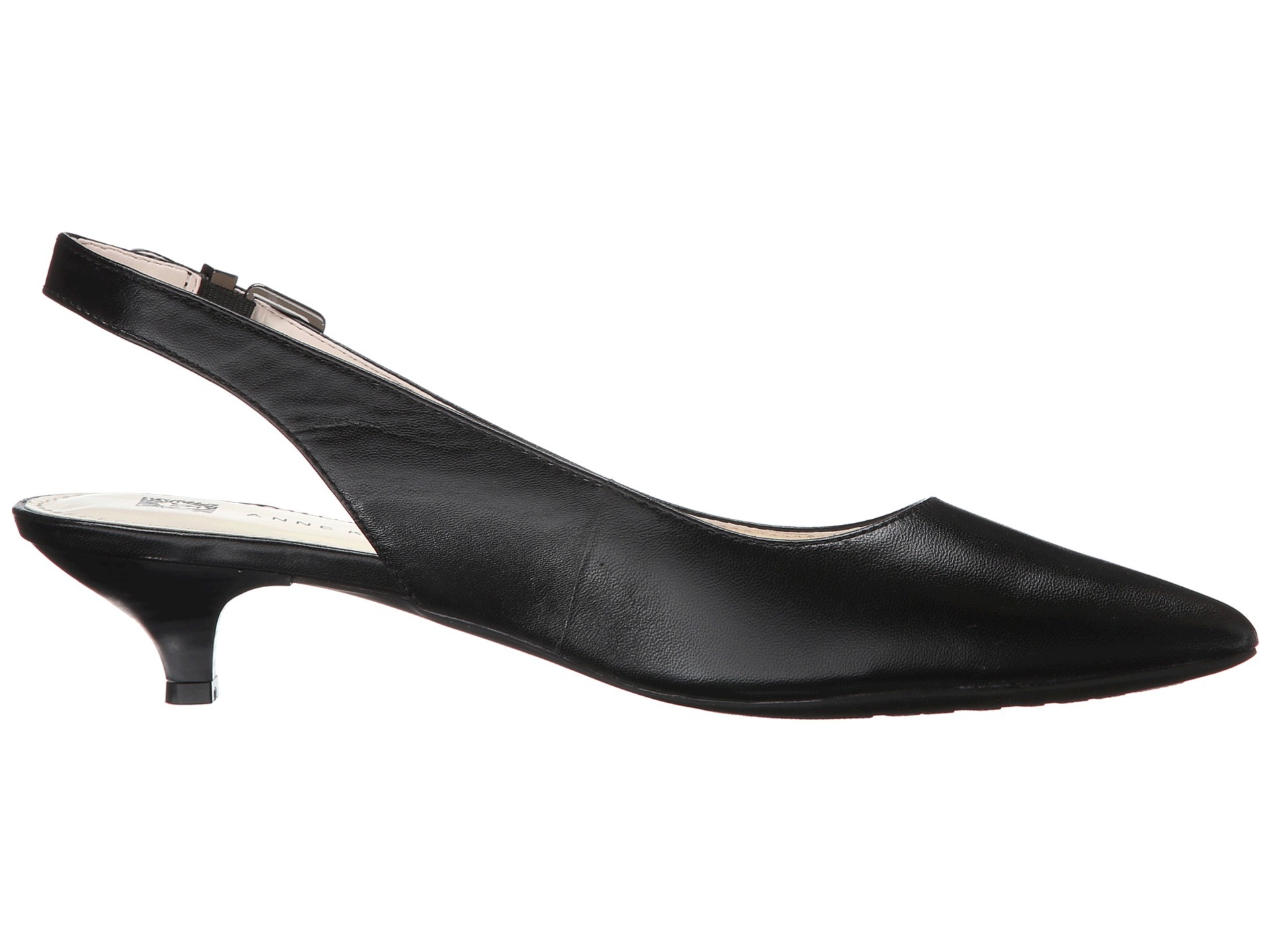 Anne Klein Womens Expert Leather Pointed Toe SlingBack ...