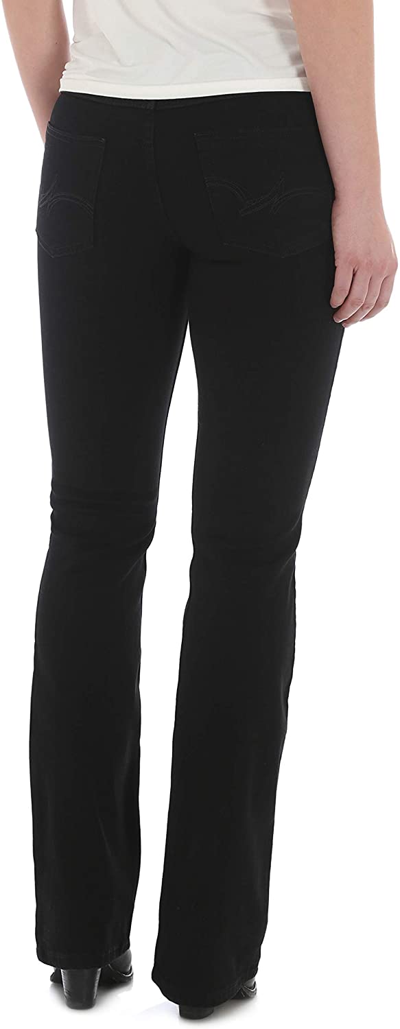 wrangler black stretch jeans