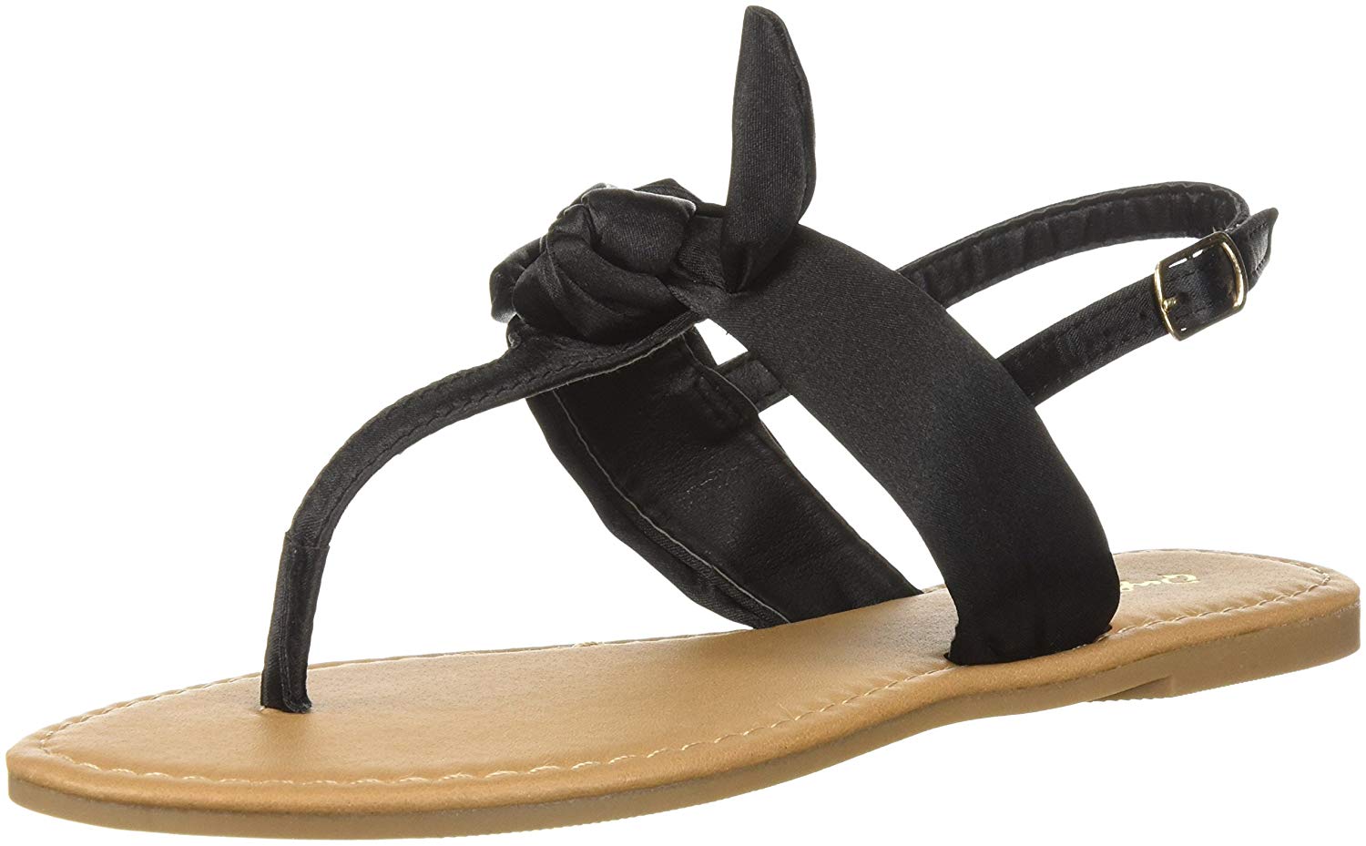 studded bow thong sandals