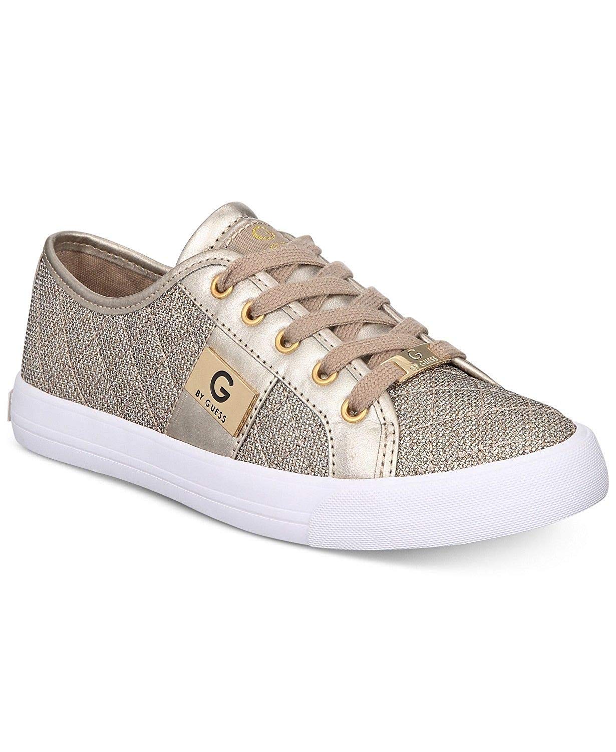 G by Guess Womens Backer2 Low Top Lace Up Fashion Sneakers, Gold, Size ...