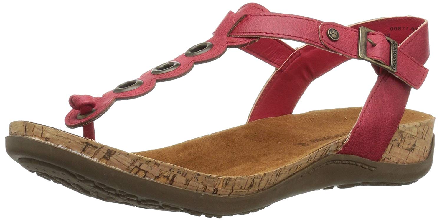 BEARPAW Women's Jean Heeled Sandal BEARPAW Women's Jean Heeled Sandal