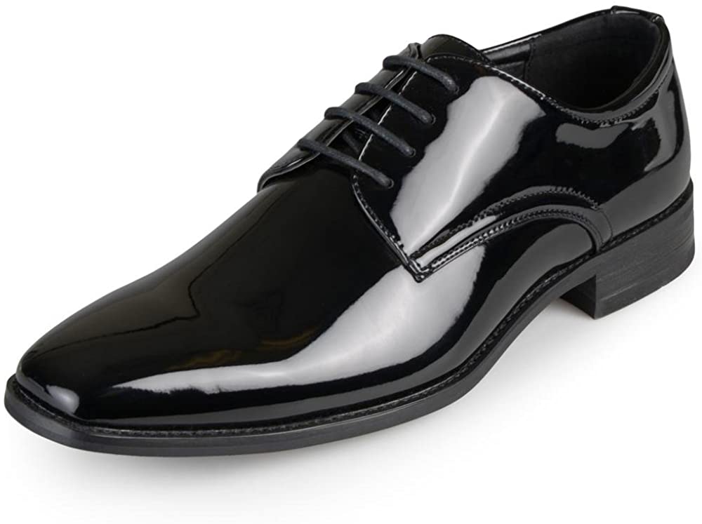 Vance Co. Mens Faux Leather Lace-up Dress Shoes, Black, Size 7.5 | eBay