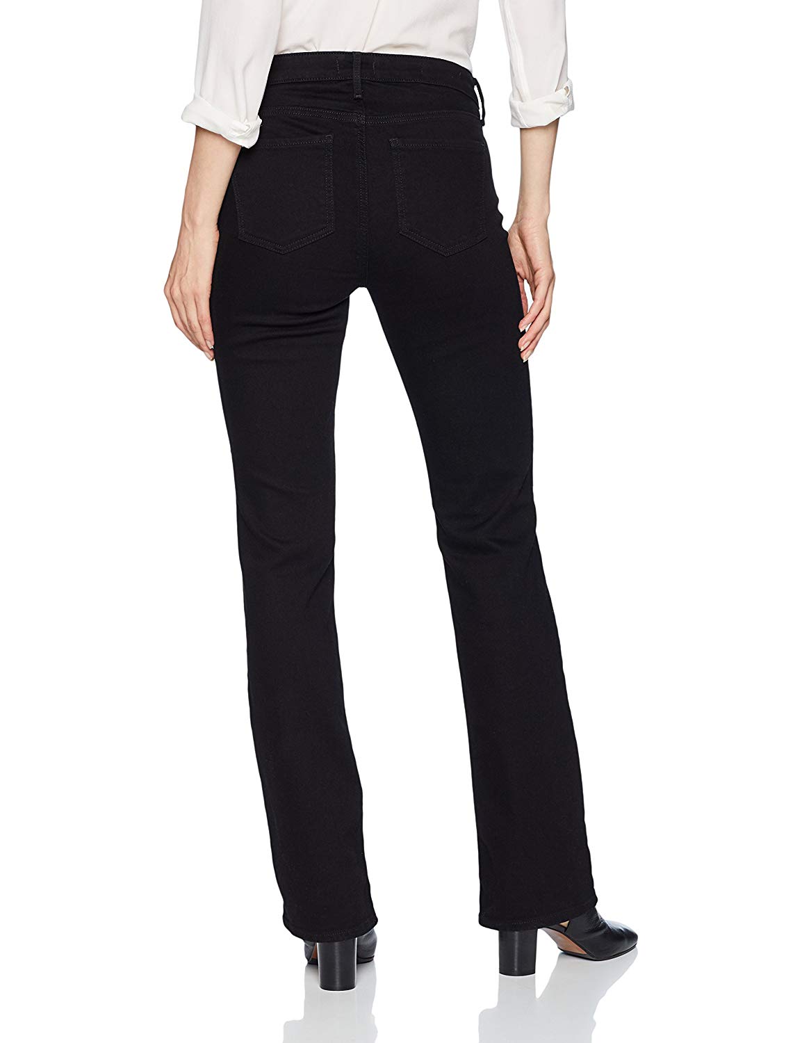 NYDJ Women's Barbara Bootcut Jeans, New Black, 14, New Black, Size 14.0 ...