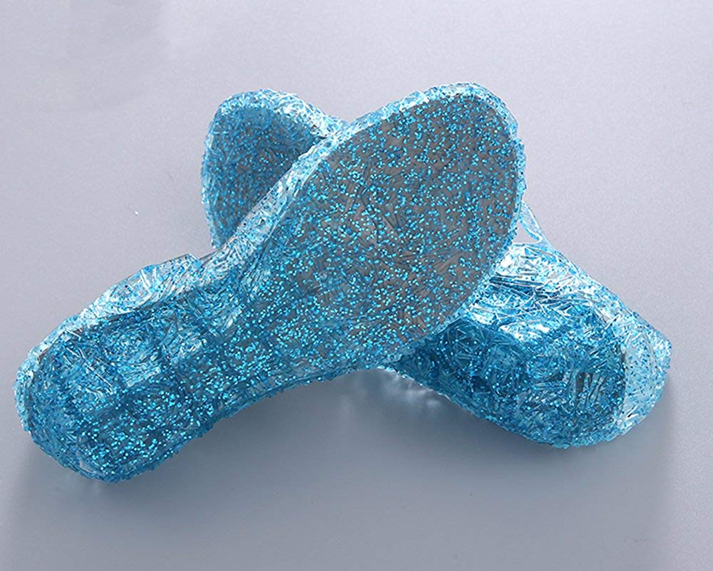 Vokamara Princess Girls Sandals Jelly Mary Jane Dance Party, Blue, Size