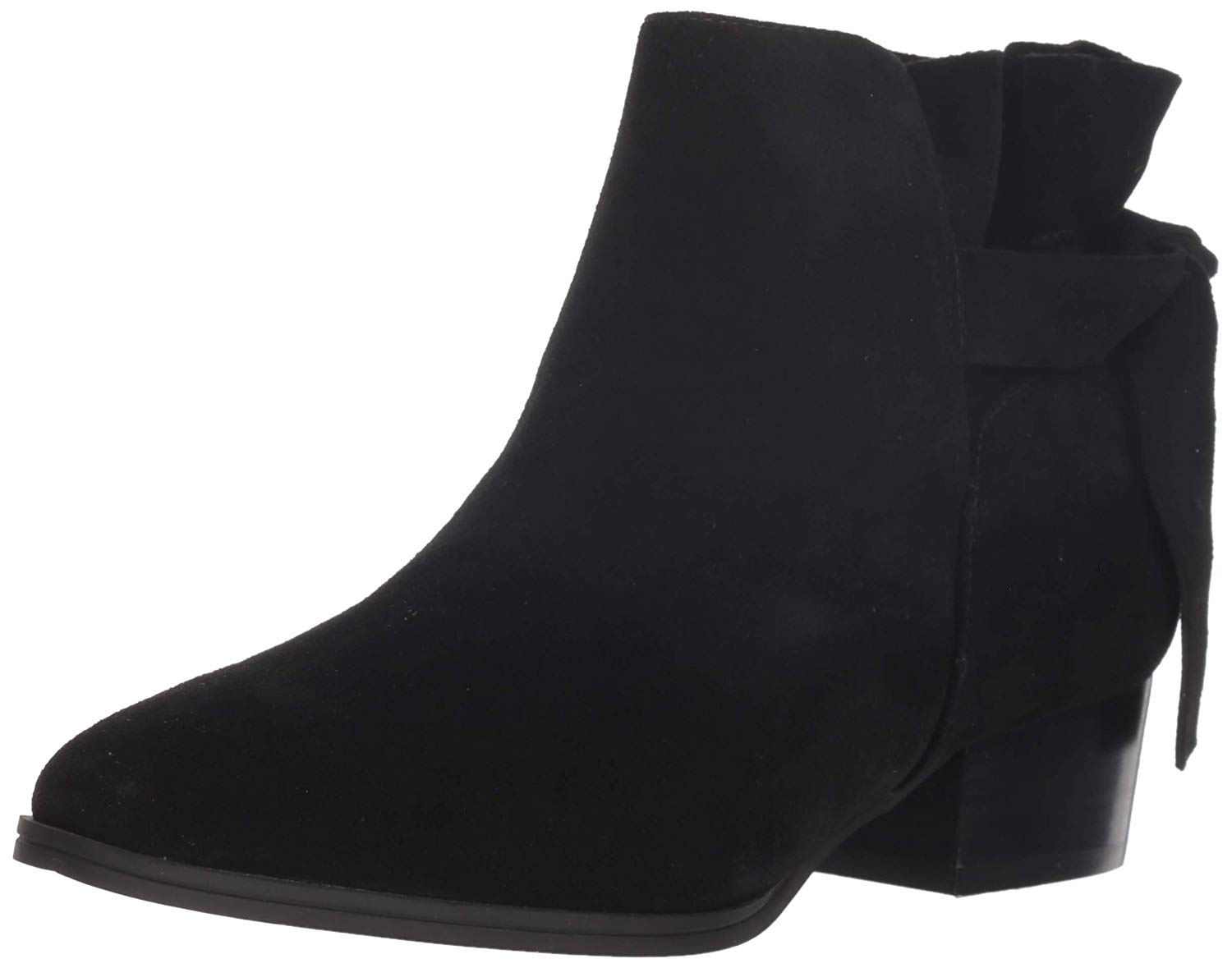 Aerosoles Womens crosswalk Fabric Almond Toe Ankle, Black