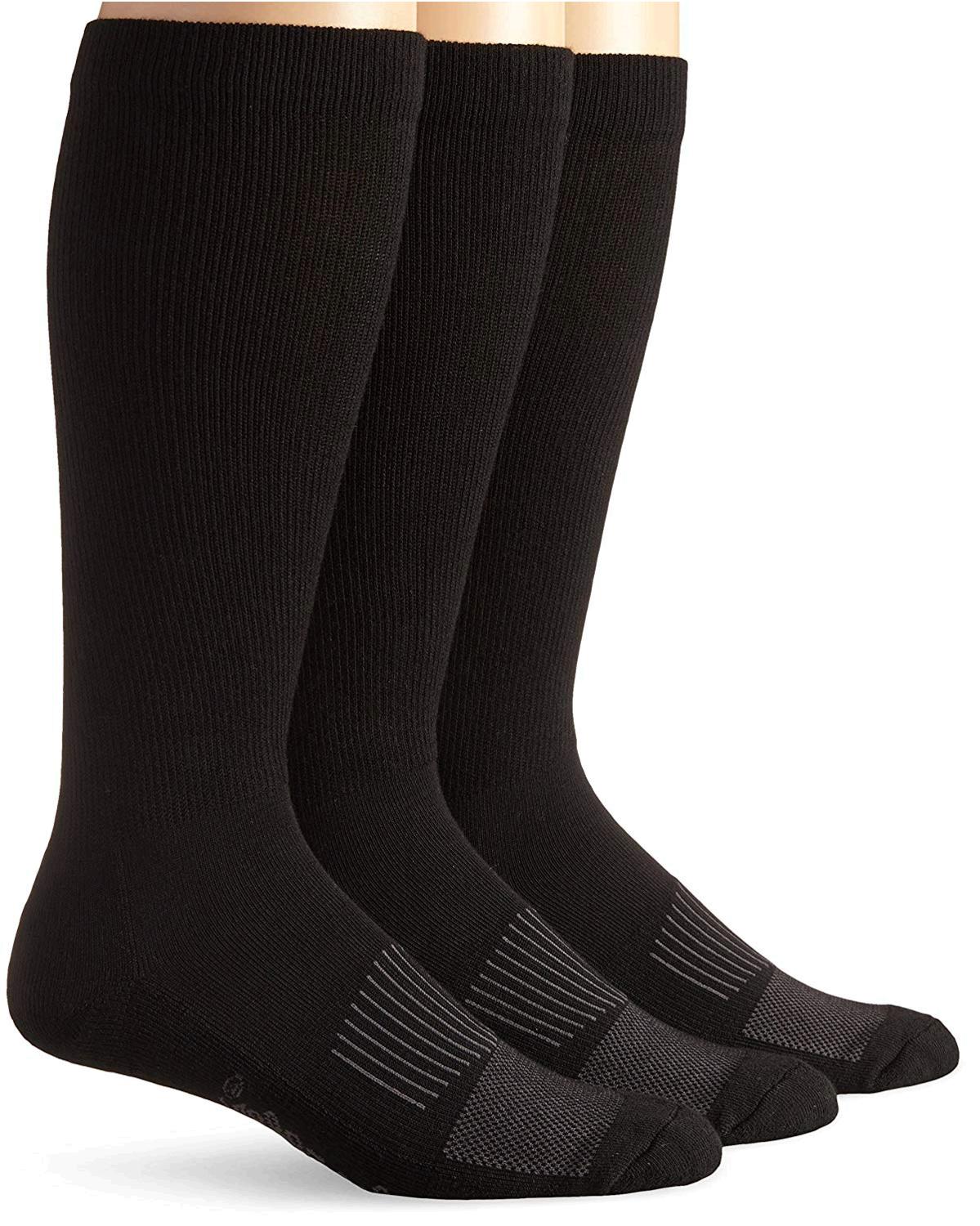 Wrangler Men's Western Boot Socks (Pack of 3),Black,Sock, Black, Size ...