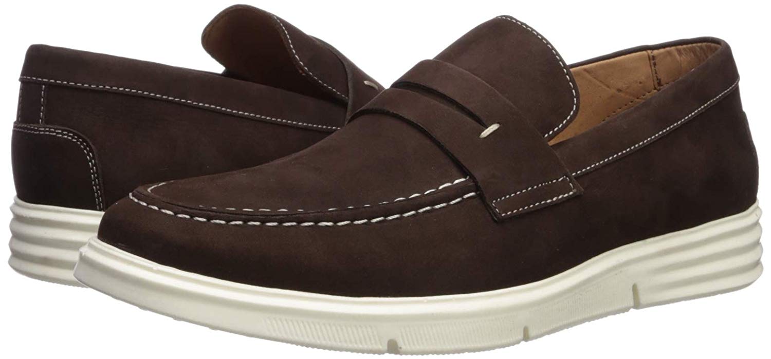Driver Club USA Men's Shoes New Haven Leather Closed Toe, Cafe Nobuck ...