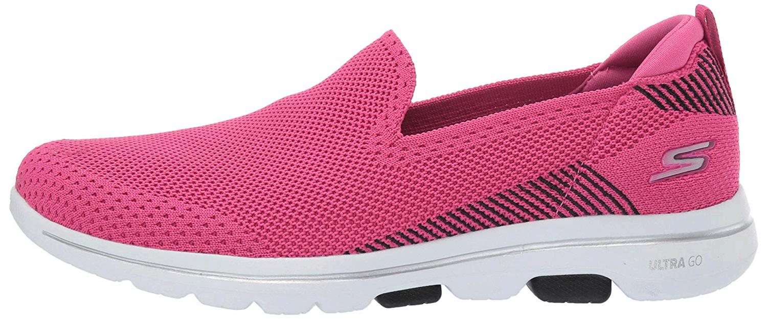 Skechers Women's Shoes 15900 Fabric Low Top Slip On, Pink/Black, Size 9 ...
