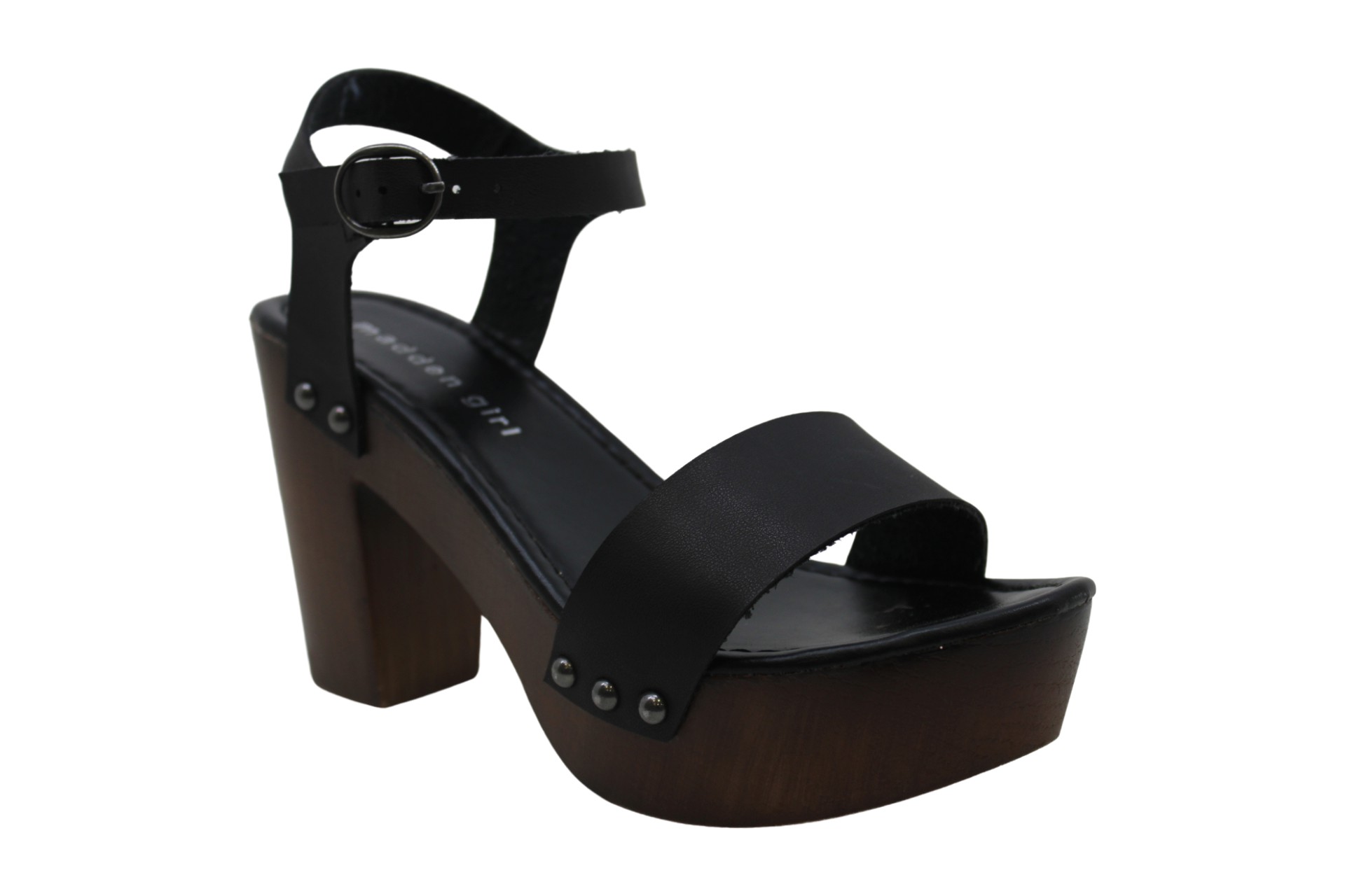 Madden Girl Womens Lifft Open Toe Special Occasion, Black Pari, Size 7.