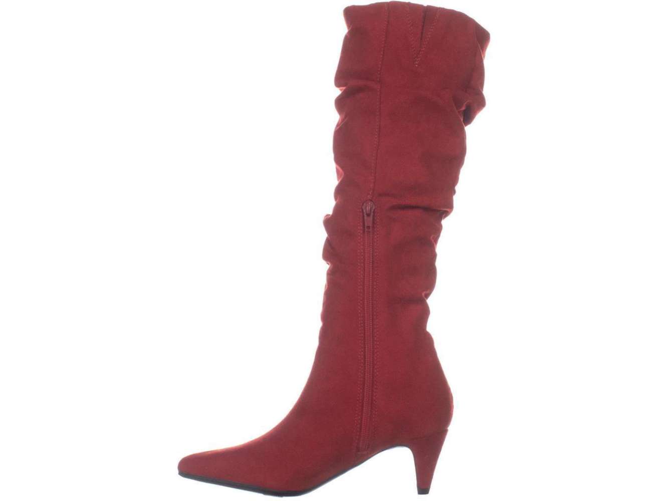 suede pointed boots