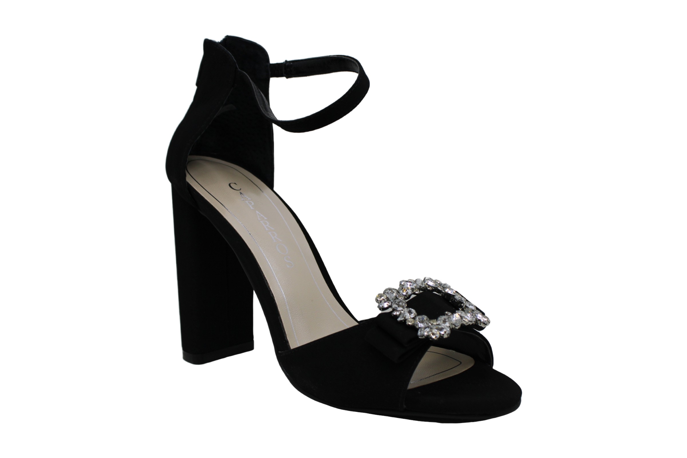 Caparros Womens Pasha Open Toe Ankle Strap D-orsay Pumps, Black 1, Size ...