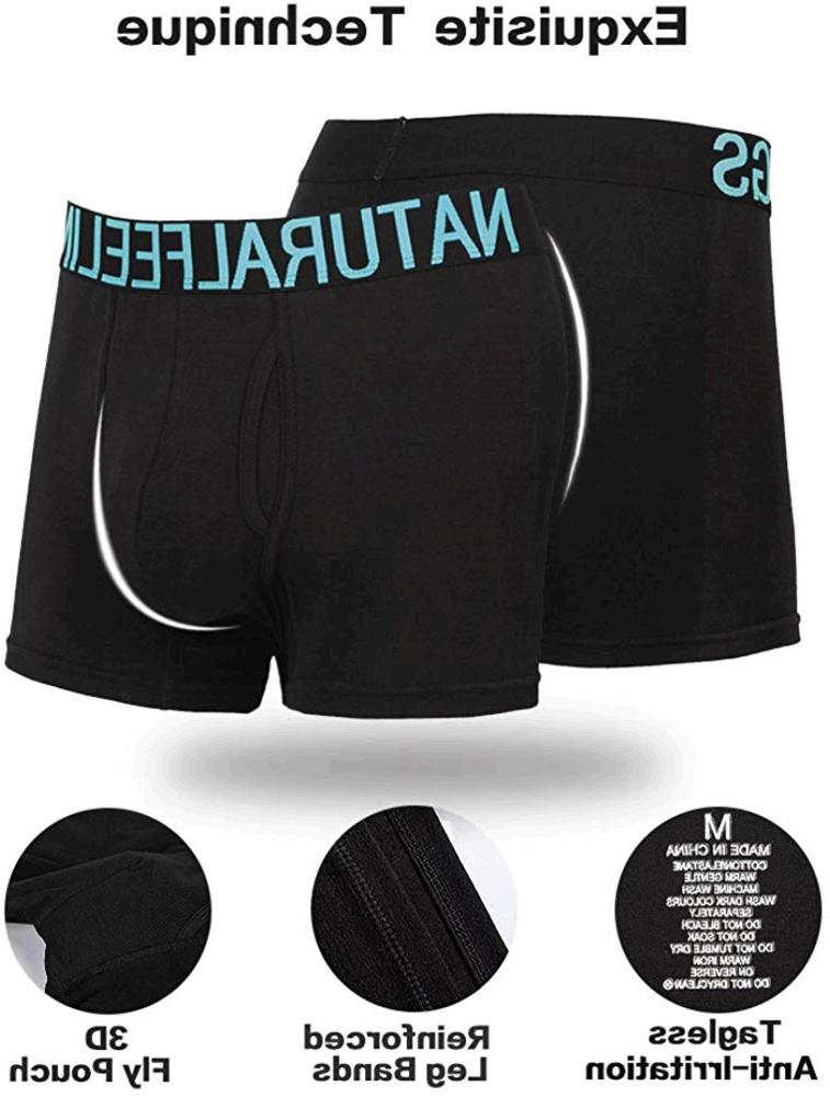 5Mayi Mens Underwear Boxer Briefs Cotton, A5 Pairs Boxer Briefs, Size