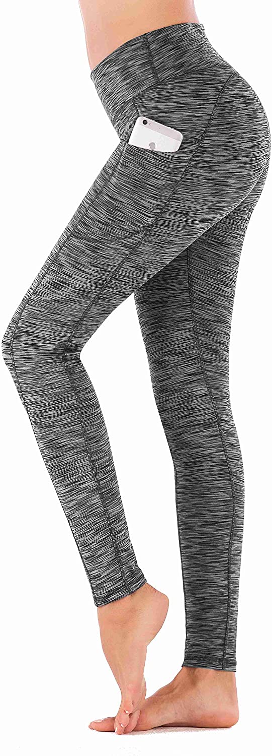 IUGA High Waist Yoga Pants with Pockets, Tummy, Space Dye Gray 840 ...